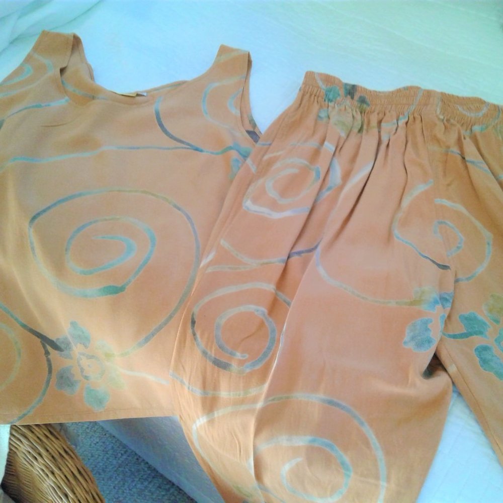 Vintage Putri Bali sleeveless top and pants